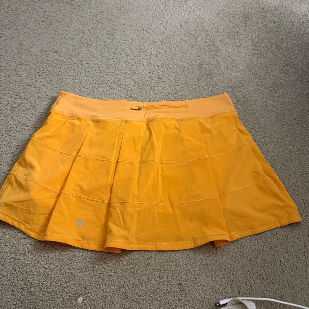 Lululemon Athletica Vibrant Yellow Mini Skirt